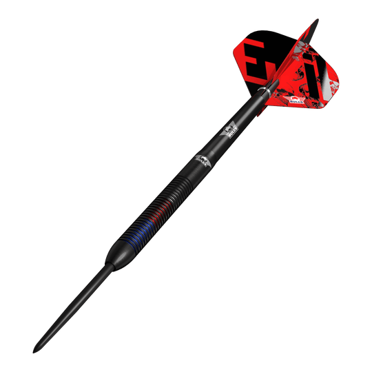 Fléchettes en acier Bulls NL Karel Sedlacek E2 - 24 g Zu sehen sind die Bulls NL Karel Sedlacek E2 Steeldarts mit 24 Gramm. Das Produkt wird aus einer anderen Perspektive dargestellt.