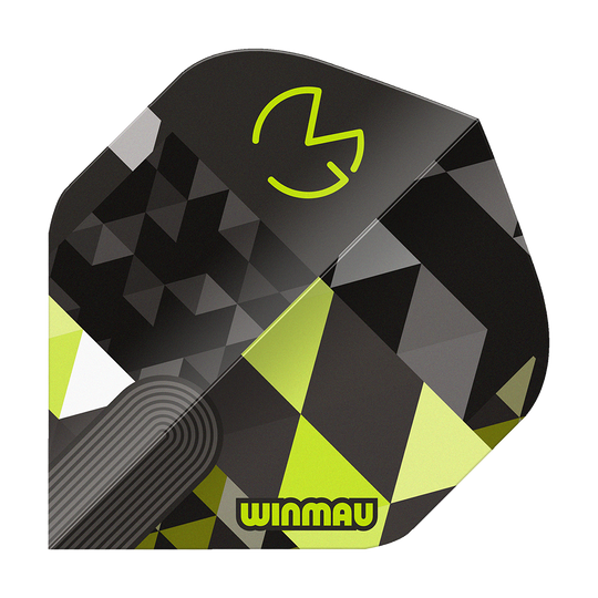 Vols standard Winmau Prism Delta MvG Logo Vert n° 2 Zu sehen ist Winmau Prism Delta MvG Logo Green No2 Standard Flights. Es handelt sich um Dart-Flights in grün mit MvG-Logo.