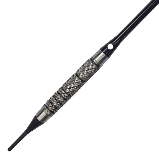Fléchettes souples McDart 85 Tungstène V10 - 17,5 g Dies ist ein McDart 85er Tungsten V10 Softdart mit einem Gewicht von 17,5 g. Der Dartpfeil hat eine strukturierte Metalloberfläche für besseren Halt.