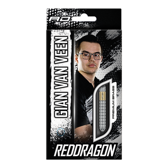 Red Dragon Gian Van Veen Fléchettes en acier en laiton - 21 g