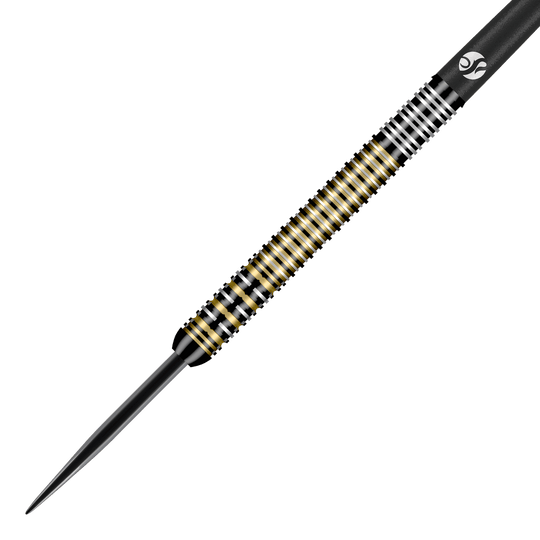 Dies ist ein Bild der Shot Ritchie Edhouse Madhouse Steeldarts. Die Darts sind professionell gestaltet und eignen sich ideal für das Dartspiel.