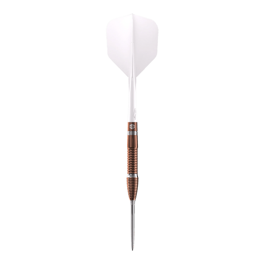 Fléchettes en acier Caliburn Big Cats Lion Zu sehen ist ein einzelner Steeldart aus der Caliburn Big Cats Lion Serie. Die Struktur und Details des Darts sind klar zu erkennen.