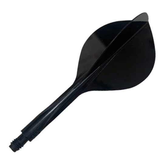 Condor Ax 120 Flight System Teardrop - Noir Gezeigt wird das Condor Axe 120 Flight-System Teardrop in der Farbe Schwarz. Es ist ein Bestandteil für Dartpfeile.