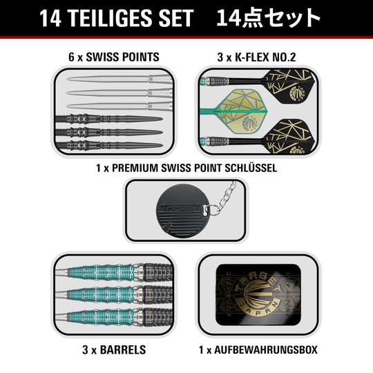 Target Japan The Rising Miracle Combination Édition Limitée Fléchettes en Acier à Pointe Suisse Target Japan The Rising Miracle Combination Édition Limitée Fléchettes en Acier à Pointe Suisse