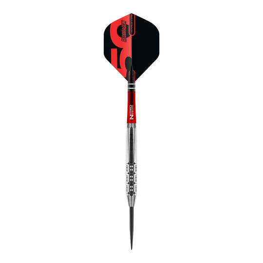 Coffret de 3 fléchettes en acier Hexose de la collection Red Dragon 50 ans - 25 g Gezeigt werden die Red Dragon 50 Year Collection Hexoset 3 Steeldarts mit einem Gewicht von 25g. Die Edition feiert das 50-jährige Bestehen der Marke Red Dragon.