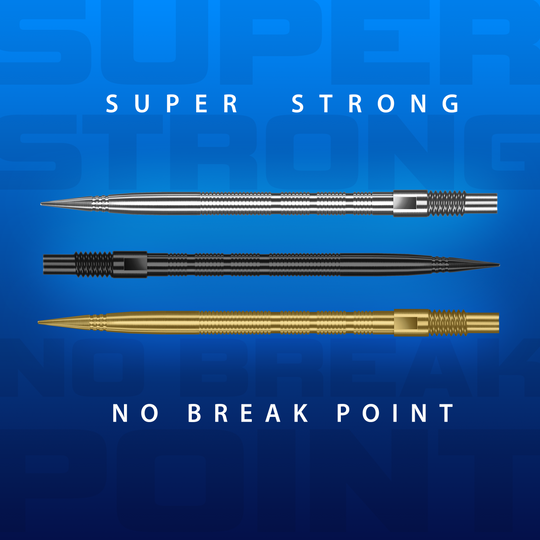 Pointes de fléchettes Harrows Quick Point Micro Ridge - Or Abgebildet sind Harrows Quick Point Micro Ridge Dartspitzen in Schwarz. Die Oberfläche ist mit feinen Rillen strukturiert.