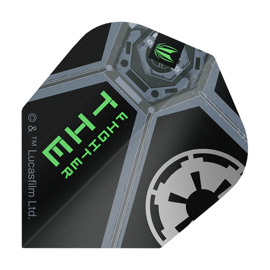 Cible Star Wars ProUltra Tie Fighter No6 Vols Target Star Wars ProUltra Tie Fighter No6 Flights. Dart-Flights im Star Wars Tie Fighter Design für Fans und Spieler.