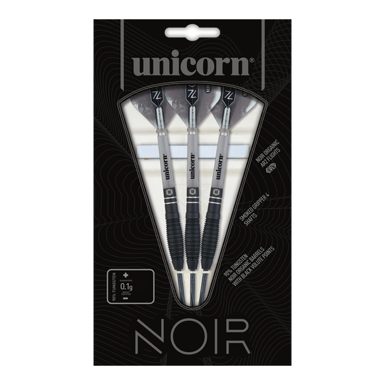 Fléchettes en acier Unicorn Noir Style 1