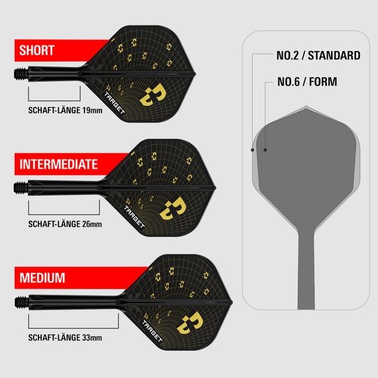 Volants standard Target K-Flex Bolide n°2 Abgebildet sind Target K-Flex Bolide No2 Standard Flights. Diese Standard-Flights bieten verlässliche Qualität für Darts.
