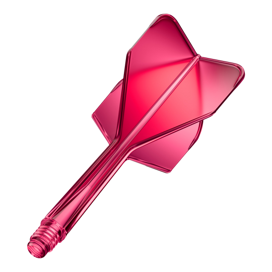 Système d'arbre de vol GOAT A1R No6 - Rose fluo Das Produkt GOAT A1R No6 Flight-Shaft-System in Neon Pink ist abgebildet. Das Dartzubehör besticht durch seine auffällige pinke Farbe.