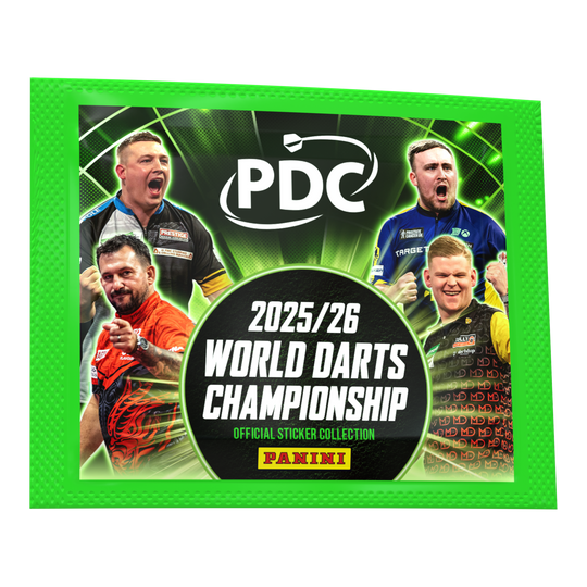 Panini PDC World Darts Championship 2025/26 - Sticker Pack. Dieses Stickerpaket ist Teil der offiziellen Panini-Sammelkollektion.