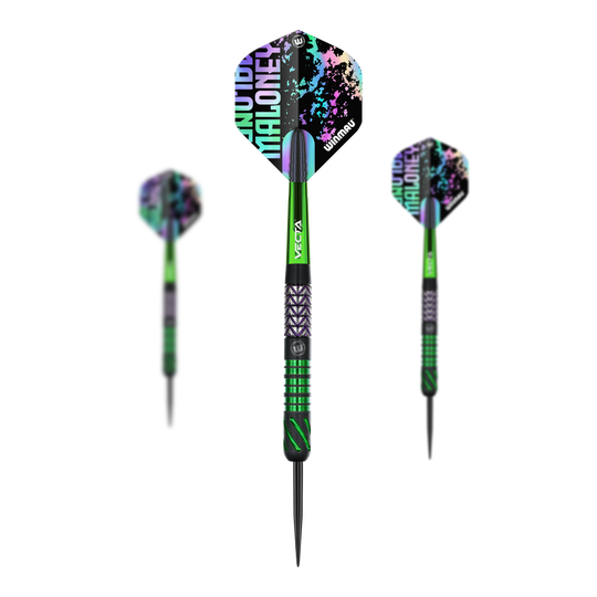 Fléchettes en acier Winmau Mike Maloney Abgebildet ist das Produkt Winmau Mike Maloney Steeldarts. Es handelt sich um ein Set Steeldarts für Dartspieler.