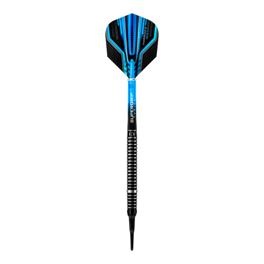 Fléchettes de siège Harrows Softdarts Dies ist ein Harrows Siege Softdart mit einem modernen, blauen Design. Der Dart hat einen schwarzen gerillten Griff und eine auffällige Flight.