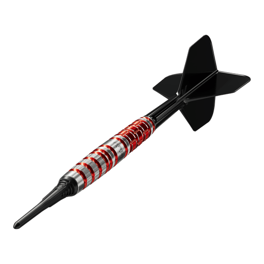 Fléchettes souples Target Black Marque Spinel - 21,5 g Target Black Marque Spinel Softdarts - 21,5g ist ein Softdart für höchste Ansprüche. Zu sehen ist die charakteristische schwarze Optik mit markantem Spinel Design.