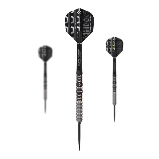 Fléchettes en acier Harrows Dave Chisnall Chizzy Série 4 Quick Point Abgebildet sind die Harrows Dave Chisnall Chizzy Series 4 Quick Point Steeldarts. Diese Steeldarts sind für Präzision und Leistung bekannt.