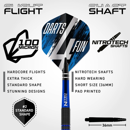 Dieses Bild zeigt Red Dragon David Williams V1 Steeldarts - 23g. Sie eignen sich perfekt für professionelle Dartspieler.