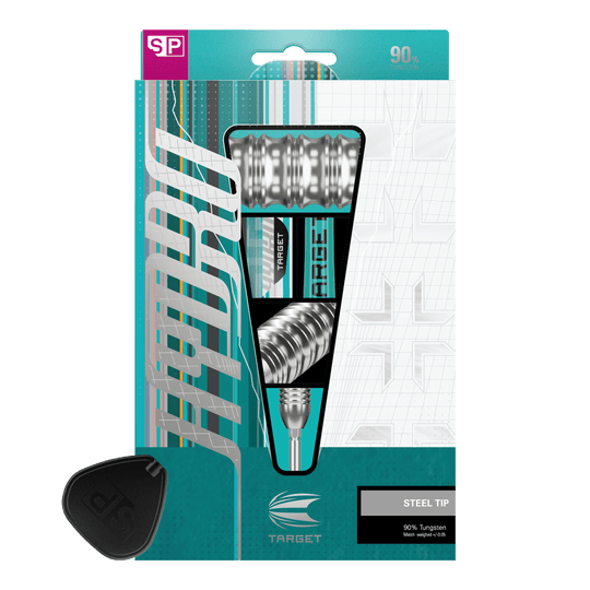 Fléchettes en acier Target Hydro 01 Swiss Point Das Bild zeigt die Target Hydro 01 Swiss Point Steeldarts. Die Darts haben ein modernes Design und sind speziell für Präzision entwickelt.