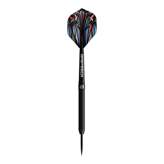 Fléchettes GOAT Athlete en acier tungstène noir Abgebildet ist das Produkt GOAT Athlete Black Tungsten Steeldarts. Es handelt sich um hochwertige Steeldarts mit schwarzem Wolfram-Schaftelement.