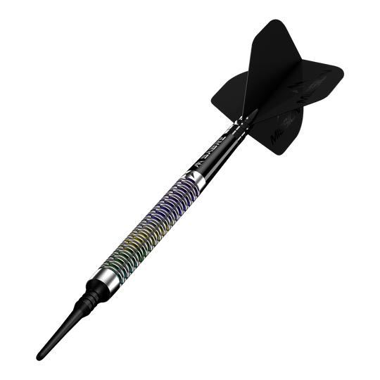 Fléchettes souples Mission Kaleidos - 19 g Abgebildet ist das Produkt Mission Kaleidos Softdarts - 19g. Dies sind spezielle Softdarts für das Dartspiel.
