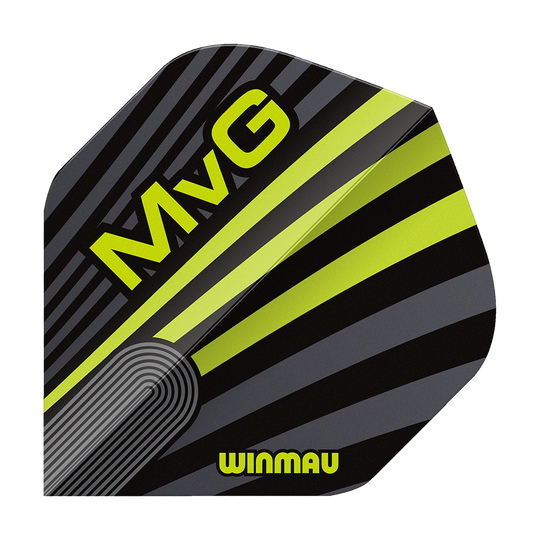 Vols standard Winmau Prism Delta MvG Gris Vert n° 2 Das Bild zeigt Winmau Prism Delta MvG Grey Green No2 Standard Flights. Dart-Flights in grauer und grüner Farbe sind abgebildet.