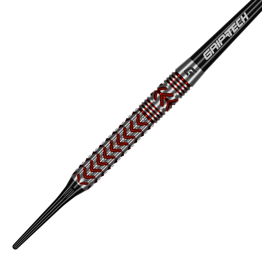 Fléchettes souples GOAT Curveball - 20 g Dieses Bild zeigt die GOAT Curveball Tungsten Softdarts - 20g. Die Darts sind aus Tungsten gefertigt und haben ein Gewicht von 20 Gramm.