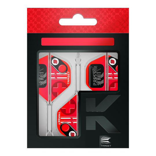 Ailettes standard Target K-Flex Press Start n° 2 Abgebildet sind die Target K-Flex Press Start No2 Standard Flights. Es handelt sich um stabile Dartflights in Standardform.