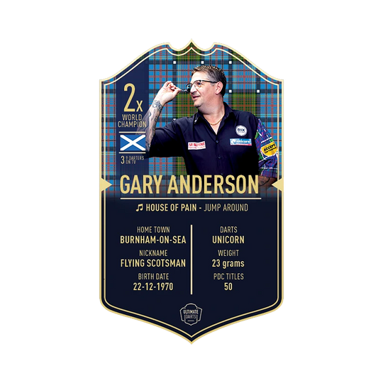 Carte de fléchettes ultime - Gary Anderson