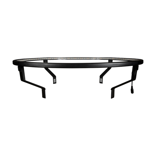 Système d'éclairage de cible de fléchettes Target CORONA Vision LED Das Bild zeigt das Produkt "Target CORONA Vision LED Dartboard Lighting System". Es handelt sich um einen LED-Lichtring, der zur Beleuchtung eines Dartboards verwendet wird.