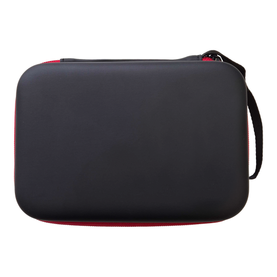 Système McDart-4 Étui à fléchettes Das Bild zeigt ein Dartcase in schwarzer Farbe. Es ist ein Aufbewahrungsetui für Dart-Zubehör.