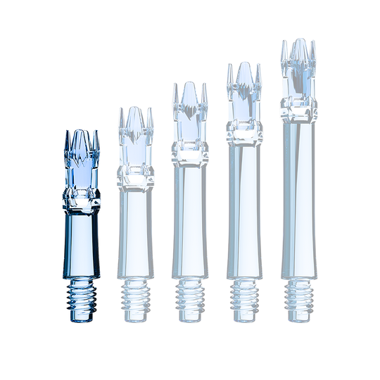 Tiges de rechange pour système L de style L - Bleu clair Eine transparente blaue Ersatzshaft ist im Bild. Die Shaft wird als Einzelstück gezeigt.