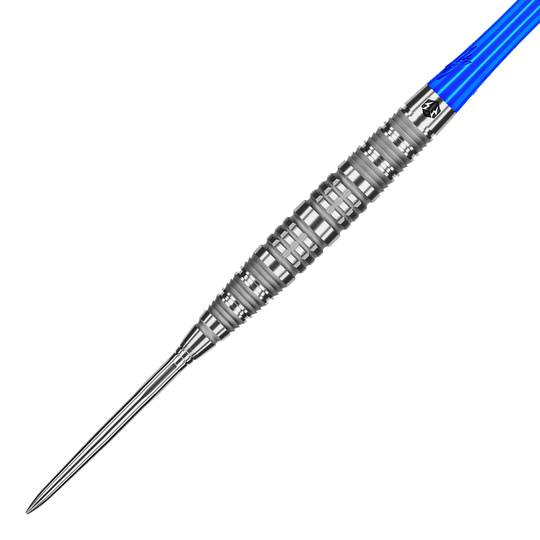 Fléchettes en acier Caliburn Rix EZ-EVO R6 Caliburn Rix EZ-EVO R6 Steeldarts werden gezeigt. Diese Steeldarts sind für das Dartspiel geeignet.