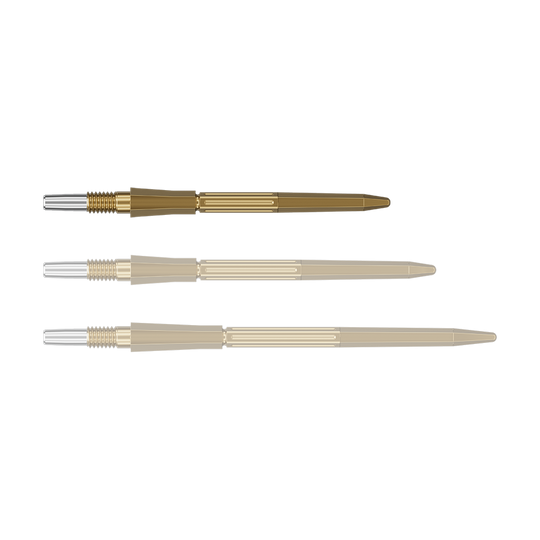 Pointes de fléchettes en acier Target Elysian Archetype 43 Swiss Point - Or Auf dem Foto sind goldfarbene SwissPoint Dartspitzen mit 30 mm Länge zu sehen. Die Dartspitzen sind für Zielgenauigkeit beim Dartspiel entwickelt.
