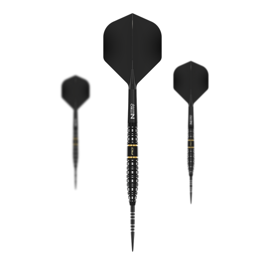 Fléchettes en acier Red Dragon Ascend Torpedo Hier sind die Red Dragon Ascend Torpedo Steeldarts als Set zu sehen. Das Bild zeigt die Zusammenstellung und das Aussehen der Darts.