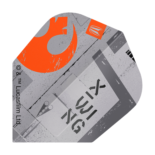 Cible Star Wars ProUltra X-Wing n°6 Vols Zu sehen ist das Produkt Target Star Wars ProUltra X-Wing No6 Flights. Diese Dart-Flights zeigen ein X-Wing Design aus Star Wars.
