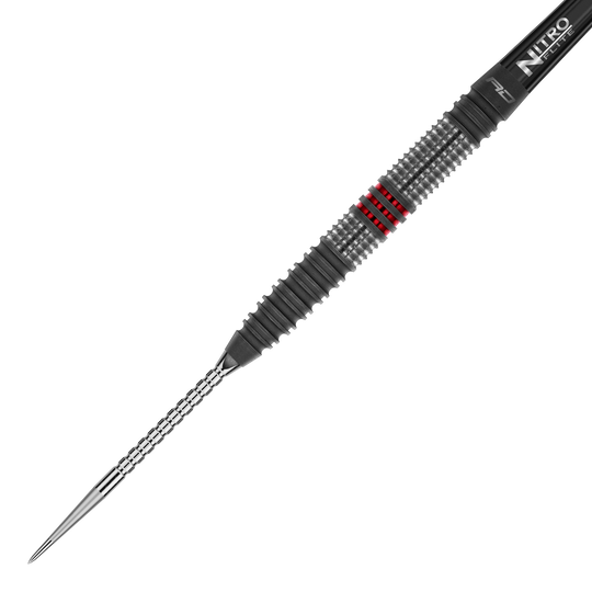 Fléchettes en acier Red Dragon Jonny Clayton Hireath Switch Point Das Bild zeigt die Red Dragon Jonny Clayton Hireath Switch Point Steeldarts. Sie sind speziell für Präzision und Spielkomfort konzipiert.