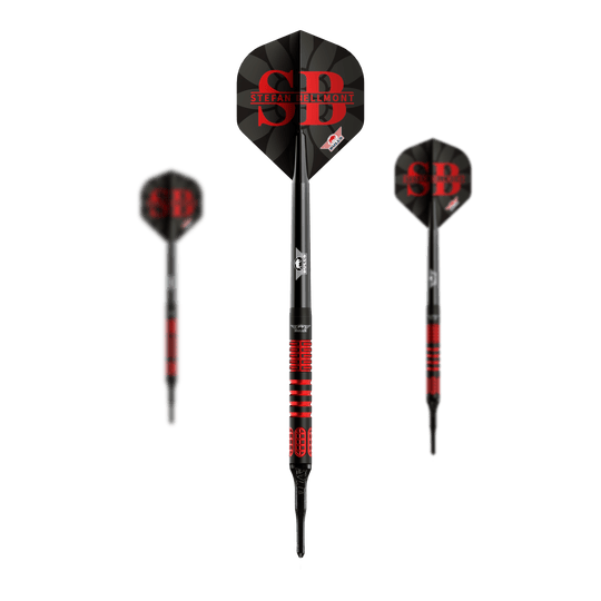 Bulls NL Stefan Bellmont 90 fléchettes souples - 20 g Hier ist ein Set der Bulls NL Stefan Bellmont 90 Softdarts - 20g zu sehen. Das Set wurde für professionelle Dartspieler entwickelt.