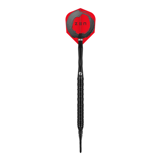 Fléchettes en mousse Shot ZEN Straight - 20 g Das Bild zeigt die Shot ZEN Straight Softdarts mit einem Gewicht von 20g. Die Darts sind für das Softdartspiel geeignet.