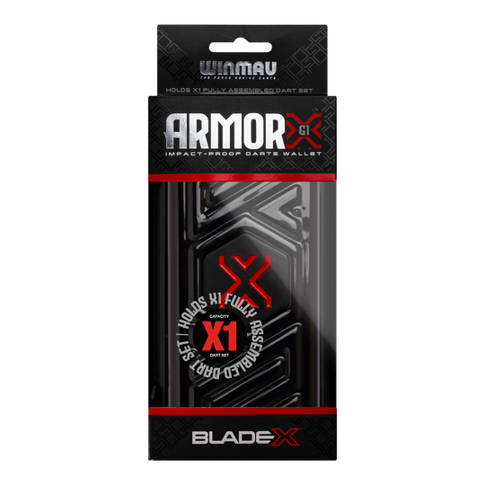 Ein Bild mit dem Dateinamen 8534_Winmau_Blade_X_Armor_G1_Dartwallet_3. Es zeigt vermutlich ein Produkt aus dem Bereich Darts oder Zubehör.