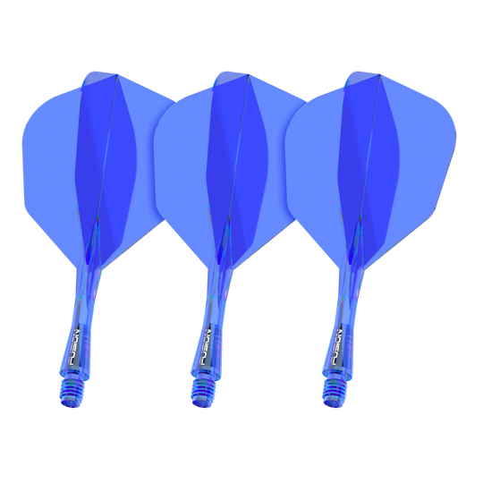 Système d'arbre de vol Winmau Fusion n° 6 Bleu Gezeigt wird ein Artikel mit dem Dateinamen 8836_Winmau_Fusion_Flight_Shaft_System_No6_Blau_22mm_1Set. Das Bild stellt wahrscheinlich ein blaues Dartzubehör-Set dar.