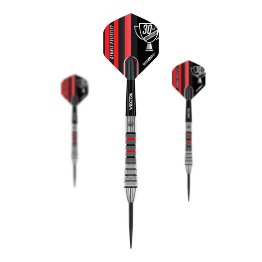 Fléchettes en acier Winmau Dennis Priestley Diamond 3-Zero