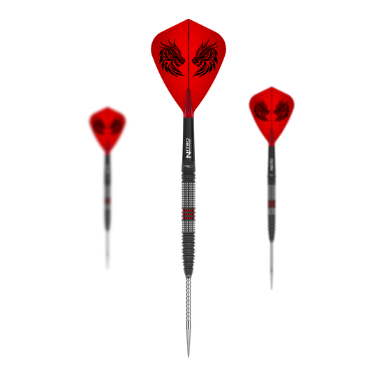 Fléchettes en acier Red Dragon Jonny Clayton Hireath Switch Point Das Foto stellt ein Set der Red Dragon Jonny Clayton Hireath Switch Point Steeldarts dar. Dieses Set bietet alles für ein professionelles Dartspiel.