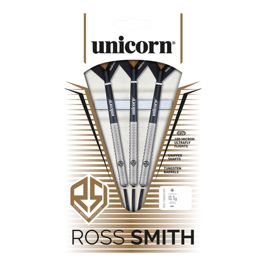 Fléchettes en acier naturel Unicorn Ross Smith