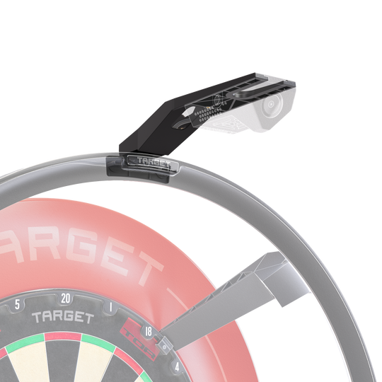 Bras de caméra Target OMNI VIRT Gezeigt wird der Target OMNI VIRT Kamera Arm. Der Arm ist robust gebaut und speziell für Dartspieler entwickelt.