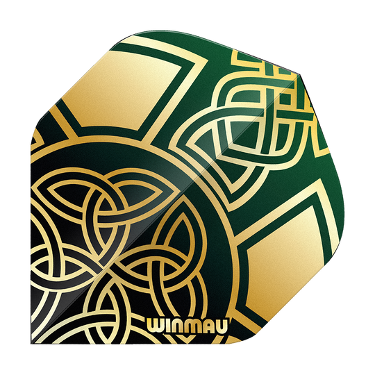 Vols standard Winmau Prism Delta Brendan Dolan Celtic Knot Black Gold No2 Abgebildet sind die Winmau Prism Delta Brendan Dolan Celtic Knot Black Gold No2 Standard Flights. Die Flights besitzen ein elegantes Muster in Schwarz und Gold.