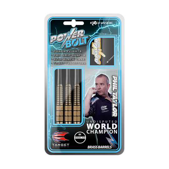 Fléchettes en acier Target Phil Taylor Power Bolt - 22 g