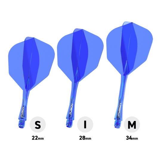 Système d'arbre de vol Winmau Fusion n° 6 Bleu Abgebildet ist das Winmau Fusion Flight-Shaft-System No6 in Blau. Es dient zur Stabilisierung von Dartpfeilen.