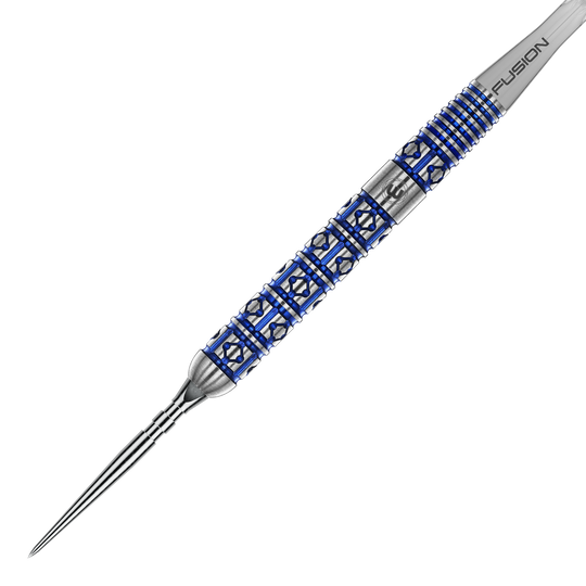 Fléchettes en acier Winmau Lunaris Parallel Switch Point Das Foto zeigt die Winmau Lunaris Parallel Switch Point Steeldarts aus verschiedenen Winkeln. Die Darts sind deutlich zu erkennen.