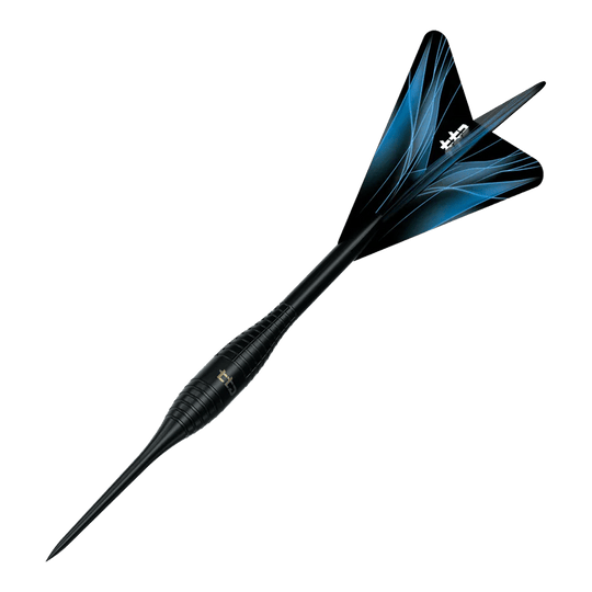 Caliburn TTD Complete Titanium T2 Fléchettes en acier noir - 6 g Abgebildet ist das Produkt Caliburn TTD Complete Titanium T2 Black Steeldarts - 6g. Die abgebildeten Steeldarts sind aus schwarzem Titan gefertigt.