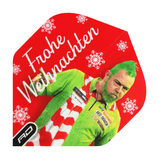 Red Dragon Peter Wright Grinch Vols de Noël Standard Gezeigt werden die Red Dragon Peter Wright Grinch Standard Weihnachtsflights. Diese Flights sind ein schönes Zubehör für Dartspieler in der Weihnachtszeit.