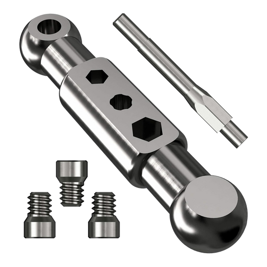 Kit de démarrage Caliburn Caliburn Starter-Kit. Das Bild stellt ein Starter-Set für Dartspieler mit verschiedenen Komponenten dar.